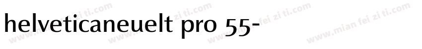 helveticaneuelt pro 55字体转换